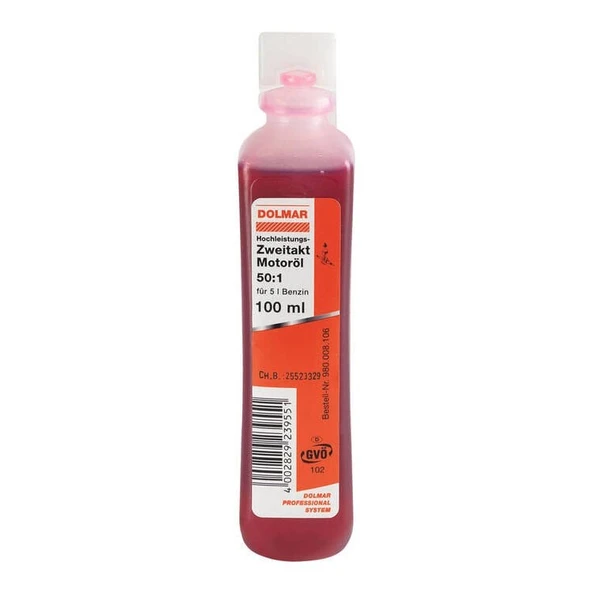 Dolmar 980008106 Benzin Karışım Yağı İki Zamanlı 100ml ürün görseli 1