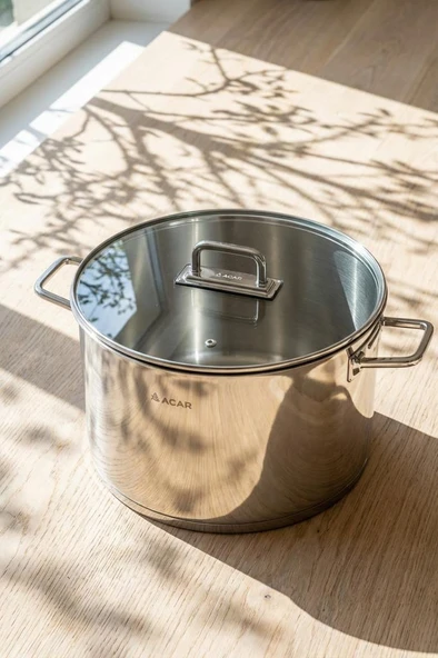 Acar Karat 30 cm Derin Çelik Tencere GRG-10004 ürün görseli 1