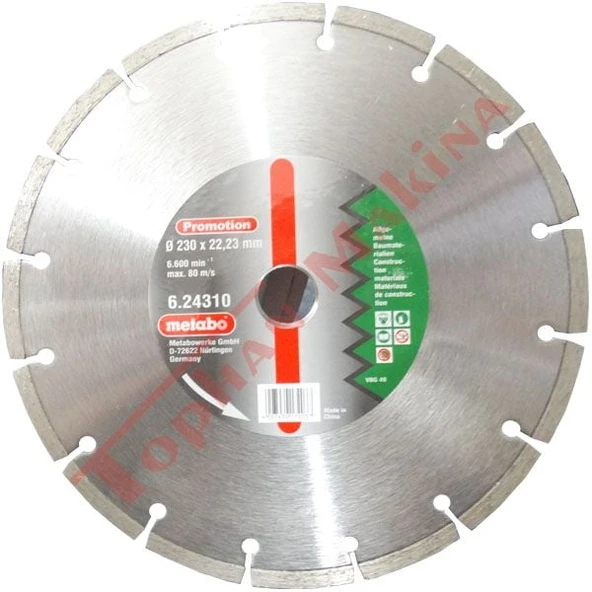 Metabo 6.24309 Elmas Daire Testere Bıçağı 180mm ürün görseli 1