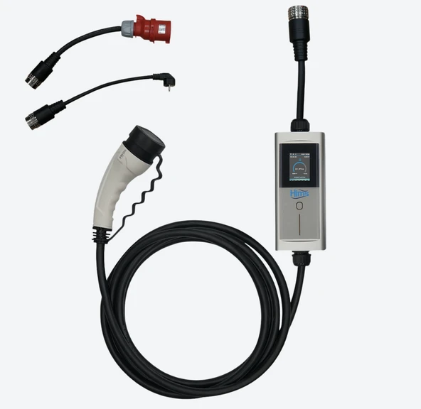 Hims HCTK-22-G 22kW Tip 2 Soketli Quick Konnektörlü Kablolu Taşınabilir Elektrikli Araç Şarj İstasyonu ürün görseli 1