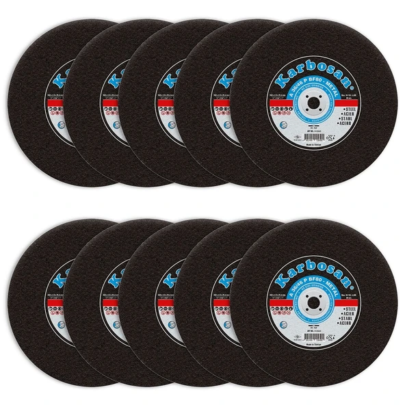 Karbosan 350x2.8x25.4mm A 36/46 P BF80 Metal Kesme Taşı 10 Lu Paket ürün görseli 1
