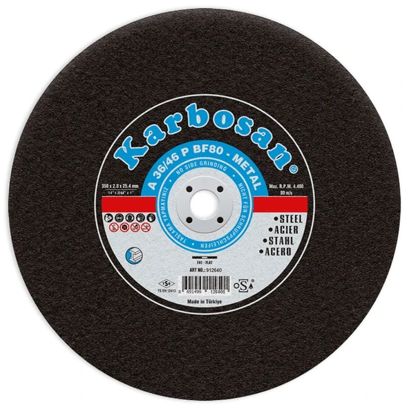Karbosan Metal Kesme Diski 350x2.8x25.4mm ürün görseli 1