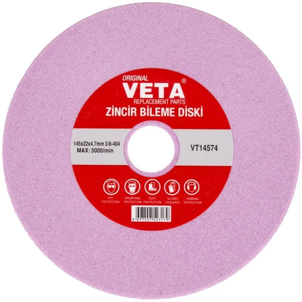 Veta VT14574 Zincir Bileme Diski 145x22x4.7mm 3/8 - 404 ürün görseli 1