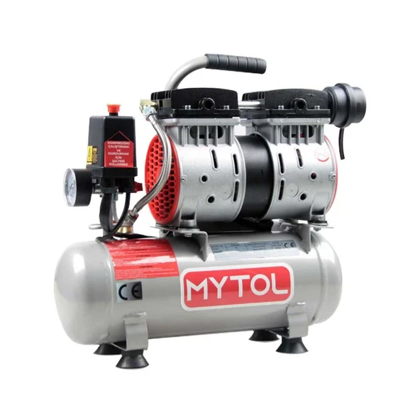 MyTol EWS06 Sessiz Kompresör 6 Litre 0.5Hp ürün görseli 1