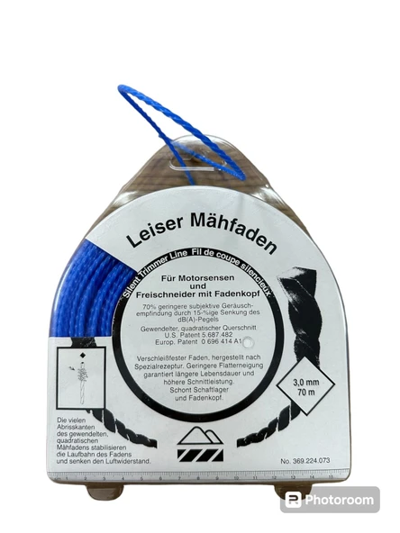 Dolmar 369 224 073 Burgulu Tırpan Misinası 3 MM 70 Metre ürün görseli 1
