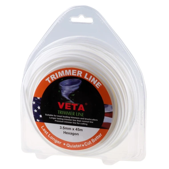 Veta 131723 Misina 3.5mm 40 Metre 6 Köşe Beyaz ürün görseli 1