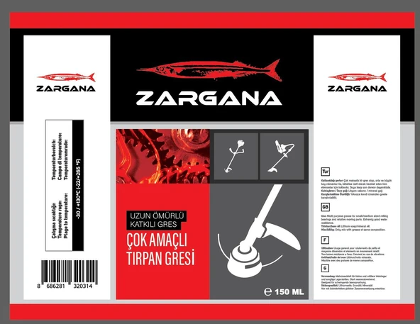 Zargana ZGR150 Tırpan Gres Yağı 150gr - Resim 4
