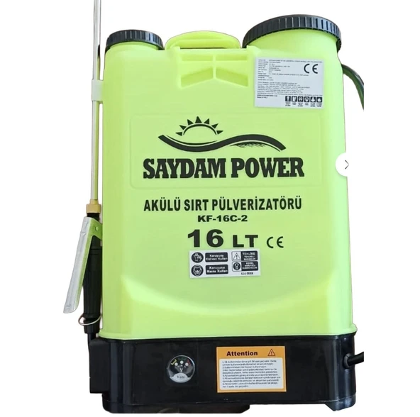 SaydamPower KF-16C-2 16Lt İlaçlama Makinası Akülü (Sırt Pülverizatörü) ürün görseli 1