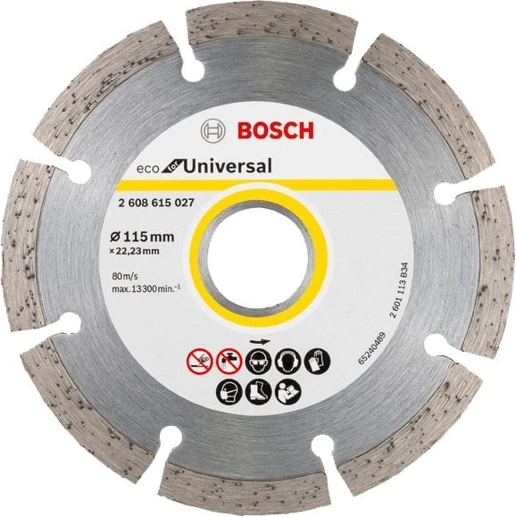 Bosch - Ekonomik Seri Genel Yapı Malzemeleri İçin Elmas Kesme Diski 115 mm ürün görseli 1