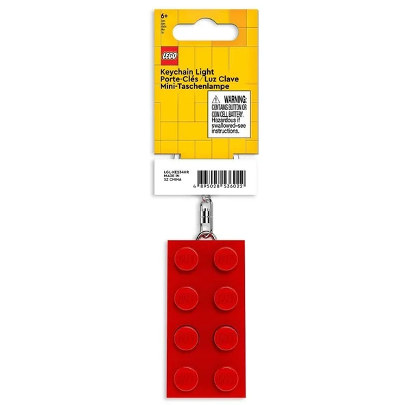 LEGO Iconic KE234HR Brick 2x4 RED LED Key Chain ürün görseli 1