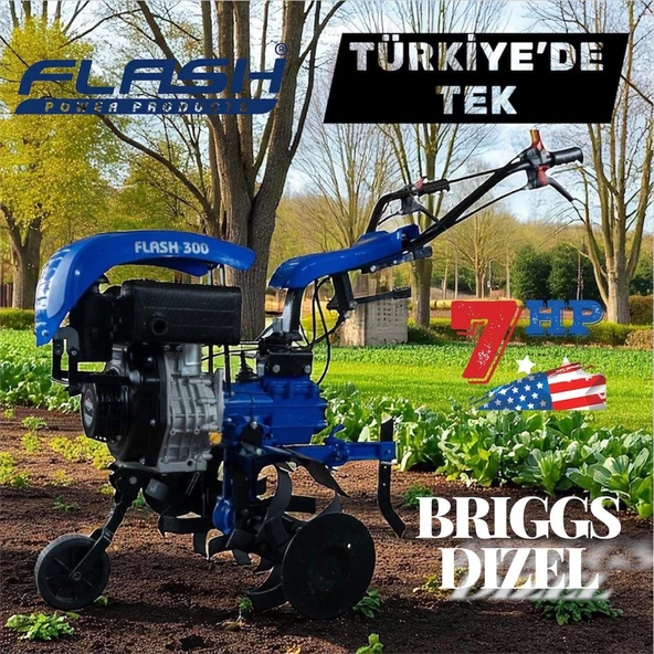 Flash 300 Çapa Makinası Brıgs stratton  7Hp Dizel 3+1 Şanzumanlı ürün görseli 1