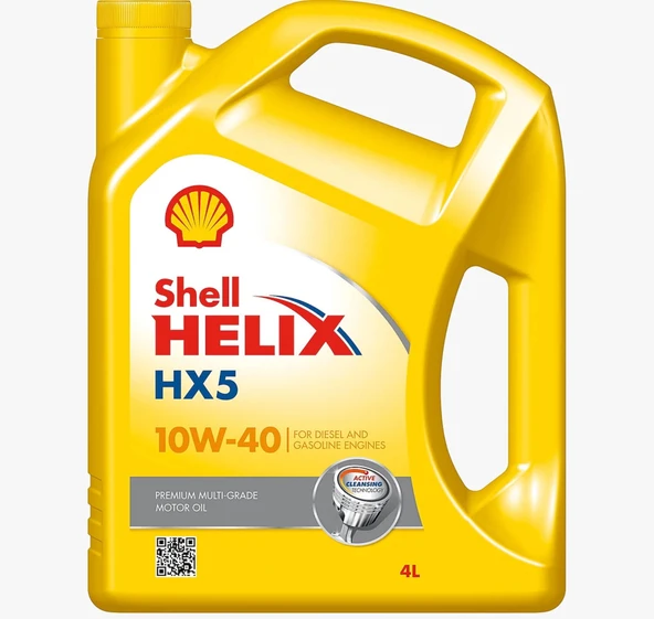 Shell Helix HX5 10W-40 Benzinli ve Dizel Araç Motor Yağı 3 x 4 L itre ürün görseli 1