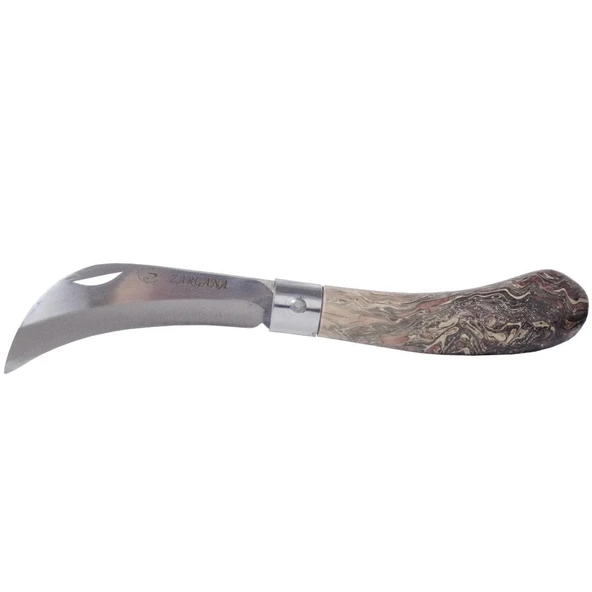 Zargana Aşı Bıçağı Eğri Ağız Ahşap Sap 19cm - Denizli ürün görseli 1