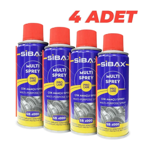 Sibax SB4000 Çok Amaçlı Sprey 200 ml 4 Lü Paket ürün görseli 1
