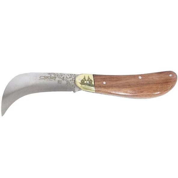 Dadaş Aşı Bıçağı Eğri Ağız Ahşap Sap 19cm- Bursa ürün görseli 1