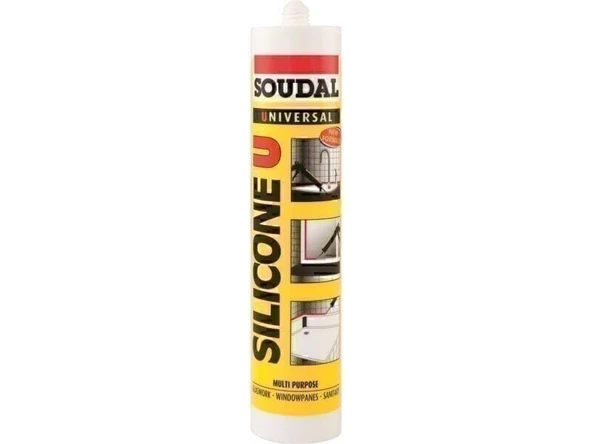 Soudal Silicone U Genel Amaçlı Silikon 280ml - Beyaz ürün görseli 1