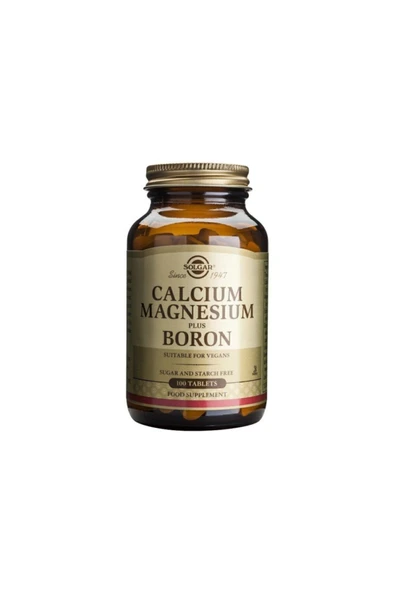 Solgar Calcium Magnesium Plus Boron 100 Tablet ürün görseli 1