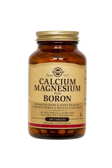 Solgar Calcium Magnesium Plus Boron 100 Tablet ürün görseli 1