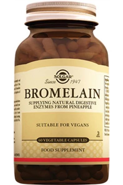 Solgar Bromelain 150 mg 60 Kapsül ürün görseli 1