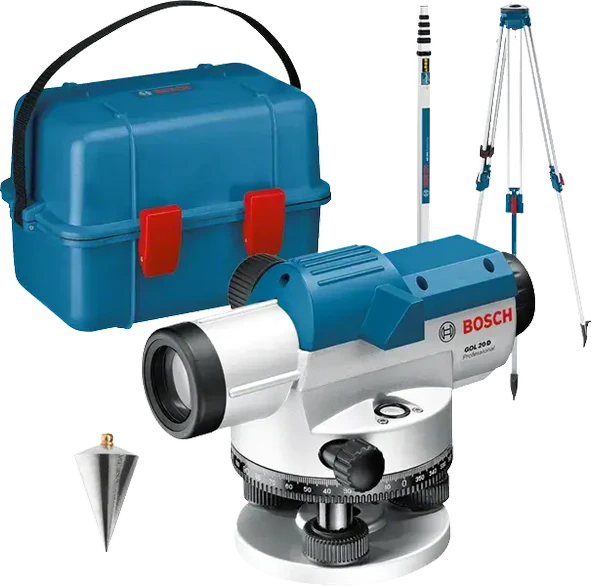 Bosch GOL 20 D + BT 160 + GR500 Optik Nivelman ürün görseli 1