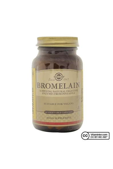 Solgar Bromelain 150 Mg 60 Kapsül ürün görseli 1
