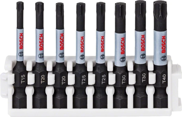 Bosch - Impact Control Serisi Vidalama Ucu 8'li T15/T20x2/T25x2/T30x2/T40 *50mm ürün görseli 1