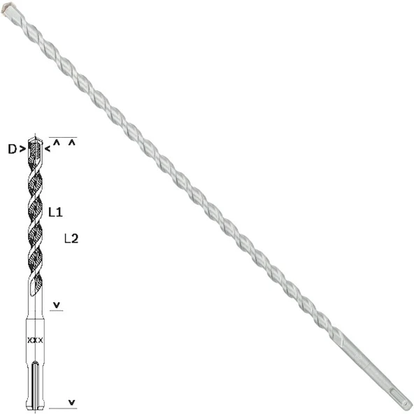 Bosch - Plus-1 Serisi, SDS-plus Kırıcı Delici Matkap Ucu 12*460 mm ürün görseli 1