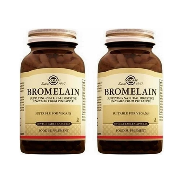 Solgar Bromelain 150 Mg 60 Kapsül 2 Adet ürün görseli 1