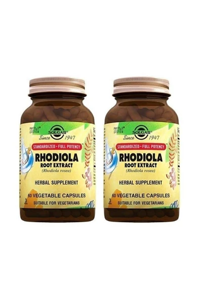 Solgar Rhodiola Root 60 Kapsül 2 Adet ürün görseli 1