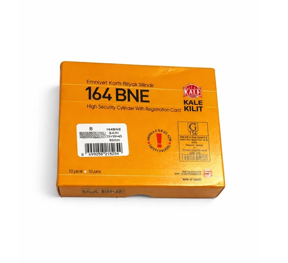 Kale 164BNE Bilyalı Barel Sarı 90mm Kapı Kilit - Resim 3