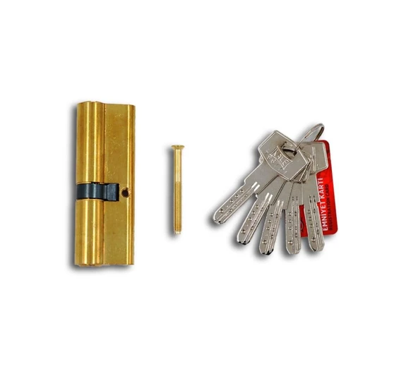 Kale 164BNE Bilyalı Barel Sarı 90mm Kapı Kilit - Resim 2