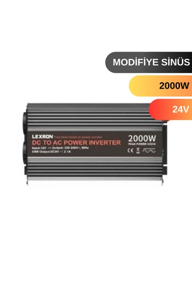Lexron 2000W 24V Modifiye Sinüs Inverter ürün görseli 1