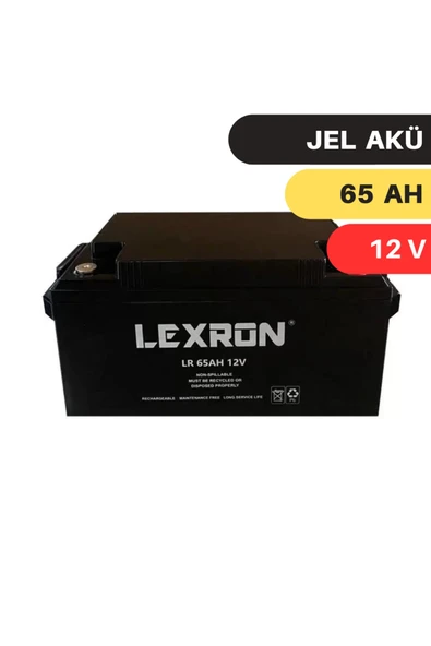 Lexron 65Ah 12V Nano-Karbon Jel Akü ürün görseli 1