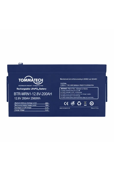Tommatech LFP MRN1 Series 200AH 12.8V LV - Resim 2