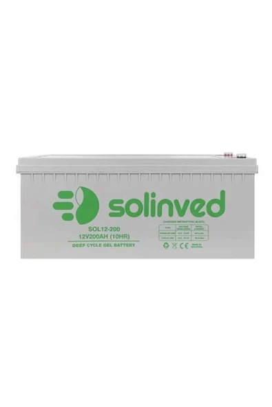 Solinved 200 Ah 12V Jel Akü ürün görseli 1
