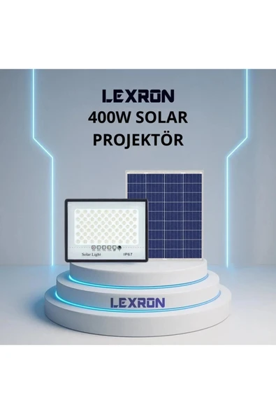 Lexron 400W Solar Projektör ürün görseli 1