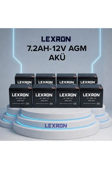 Lexron 7.2Ah 12V AGM Akü 8 Adet ürün görseli 1