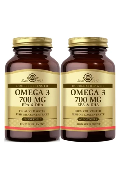 Solgar Omega 3 700 Mg 60 Kapsül x2 Adet ürün görseli 1