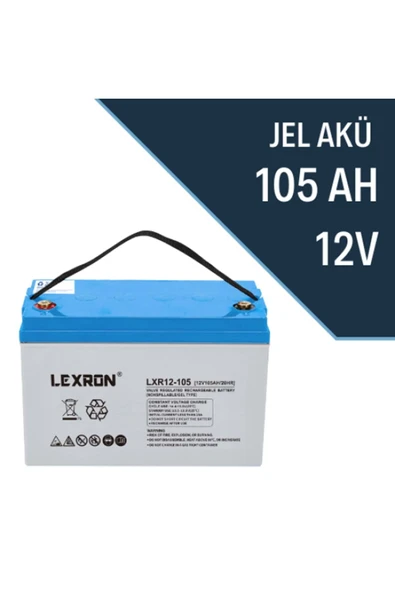 Lexron 105Ah 12V Nano-Karbon Jel Akü ürün görseli 1