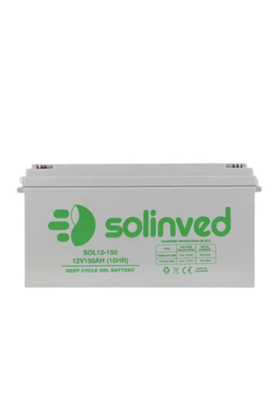 Solinved 150 Ah 12V Jel Akü ürün görseli 1