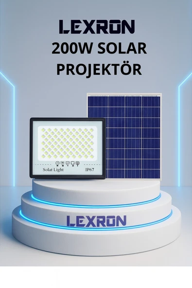 Lexron 200W Solar Projektör ürün görseli 1