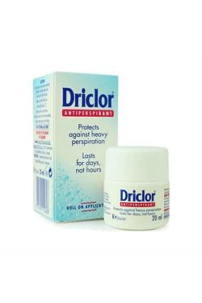 ( KİL MASKESİ HEDİYE ) Driclor Antiperspirant Roll On 20ml ( 1 ADET ) ürün görseli 1