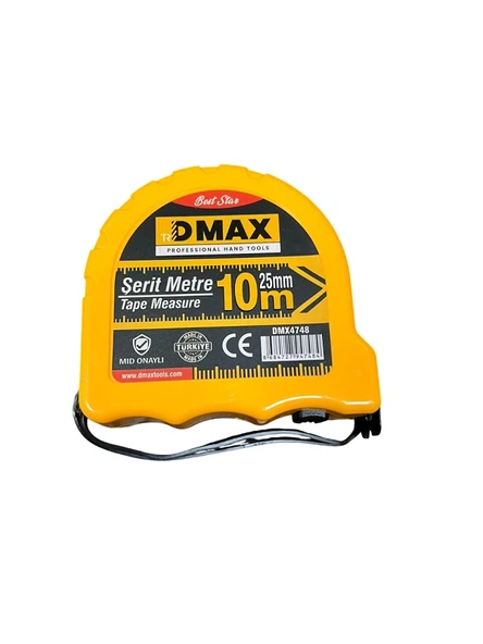 DMAX 10 MT X 25 MM ŞERİT METRE DMX4748 ürün görseli 1