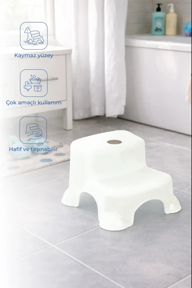 Babyjem Kaydırmaz Bebek Katlı Basamağı Kum Beji ürün görseli 1