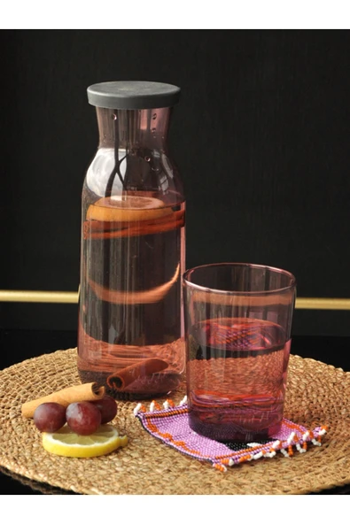 Sipahi Kapaklı Karaf Seti Kahverengi  1250 Ml ürün görseli 1
