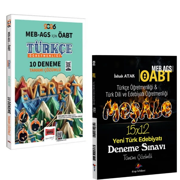 Yargı Yayınları 2026 MEB-AGS ÖABT Türkçe Öğretmenliği 10 Deneme & Dizgi Kitap Meb Ags ÖABT Meşale Türkçe Öğretmenliği İshak Atak Seti ürün görseli 1