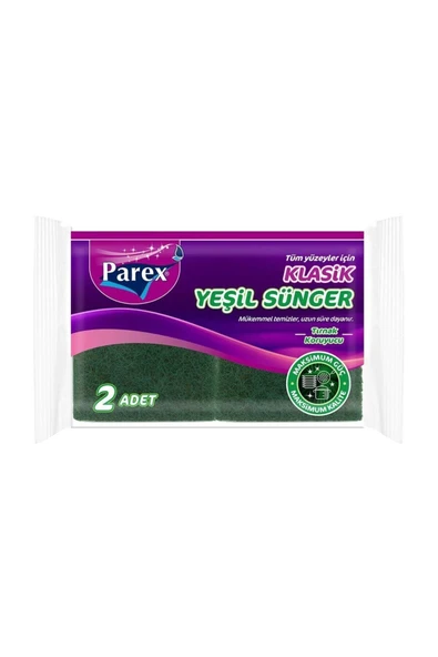 Parex Klasik Yeşil Sünger Oluklu 2 'li ürün görseli 1
