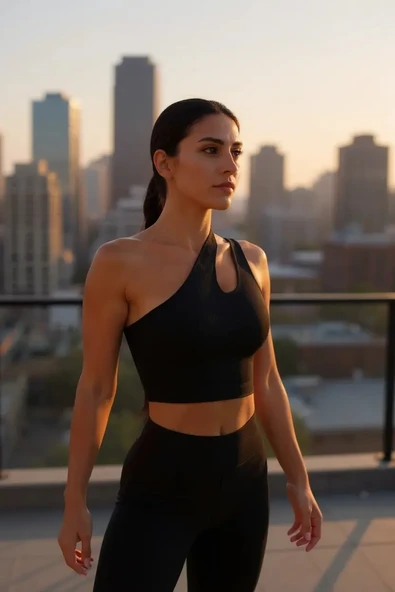 Kadın Siyah Tek Omuz Cut Out Detaylı Crop Top Bluz – Şık, Rahat Ve Kolay Kombinlenebilir ürün görseli 1