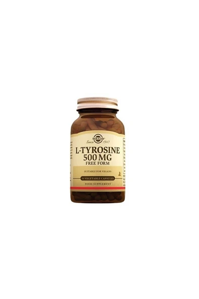 Solgar L-tyrosine 500 Mg 50 Kapsül ürün görseli 1
