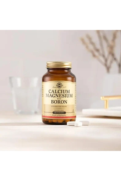 Solgar Calcium Magnesium Plus Boron 100 Tablet - Resim 2